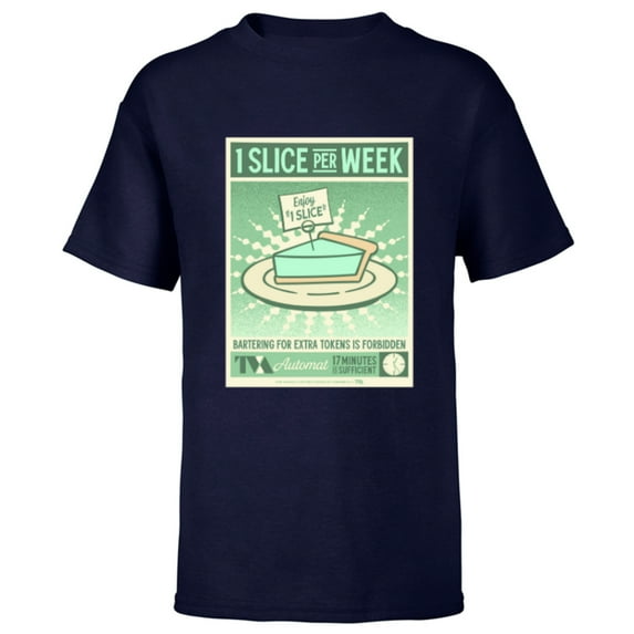 Marvel Studios Loki Season 2 TVA Automat 1 Slice of Pie MCU - Short Sleeve T-Shirt for Kids - Customized-Navy