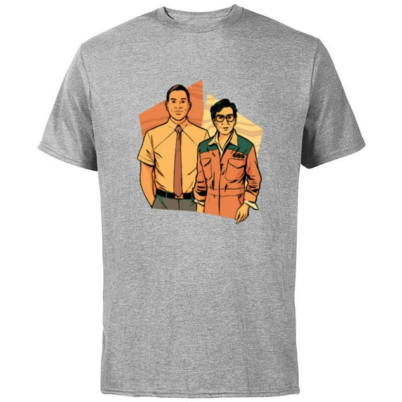 Marvel Studios Loki Season 2 TVA Casey and O.B. - Short Sleeve Cotton T-Shirt for Adults - Customized-Athletic Heather