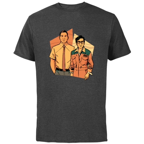 Marvel Studios Loki Season 2 TVA Casey and O.B. - Short Sleeve Cotton T-Shirt for Adults - Customized-Charcoal