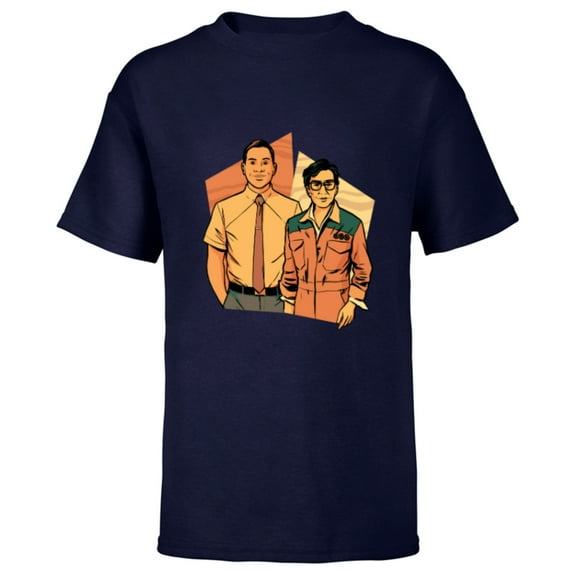 Marvel Studios Loki Season 2 TVA Casey and O.B. - Short Sleeve T-Shirt for Kids - Customized-Navy