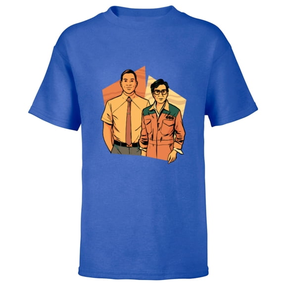 Marvel Studios Loki Season 2 TVA Casey and O.B. - Short Sleeve T-Shirt for Kids - Customized-Royal