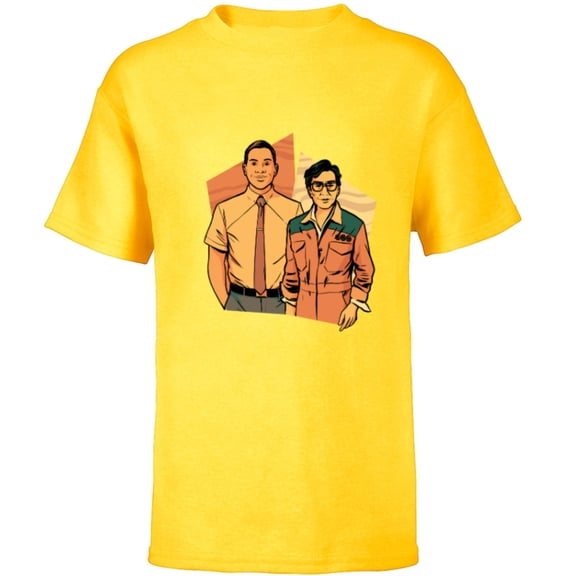 Marvel Studios Loki Season 2 TVA Casey and O.B. - Short Sleeve T-Shirt for Kids - Customized-Yellow