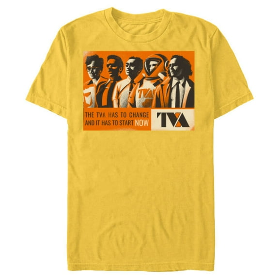 Marvel Studios Loki Season 2 TVA Has To Change Disney  MCU - Short Sleeve Blended T-Shirt for Adults - Customized-Yellow