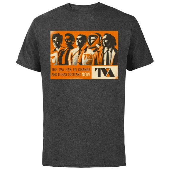 Marvel Studios Loki Season 2 TVA Has To Change Disney  MCU - Short Sleeve Cotton T-Shirt for Adults - Customized-Charcoal