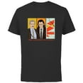 thumbnail image 1 of Marvel Studios Loki Season 2 TVA Loki and Mobius Distressed - Short Sleeve Cotton T-Shirt for Adults - Customized-Black, 1 of 5