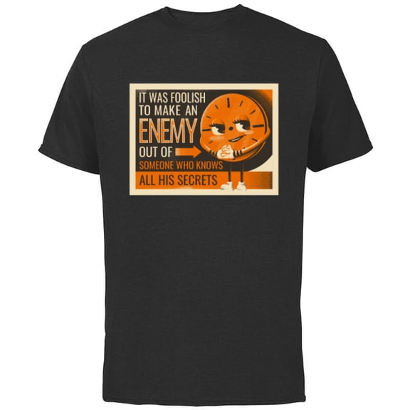 Marvel Studios Loki Season 2 TVA Miss Minutes Enemy Secrets - Short Sleeve Cotton T-Shirt for Adults - Customized-Black