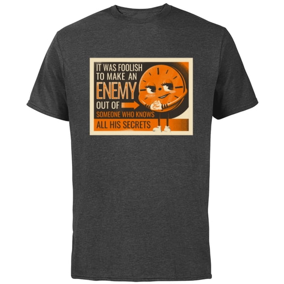 Marvel Studios Loki Season 2 TVA Miss Minutes Enemy Secrets - Short Sleeve Cotton T-Shirt for Adults - Customized-Charcoal