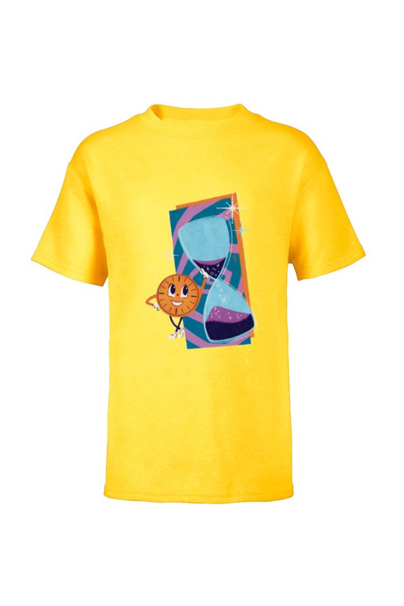Studios Loki Season 2 TVA Miss Minutes Hourglass - Short Sleeve T-Shirt for Kids - Customized-Yellow