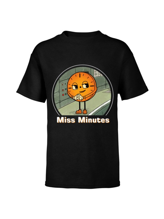 Studios Loki Season 2 TVA Miss Minutes Retro Disney+ - Short Sleeve T-Shirt for Kids - Customized-Black
