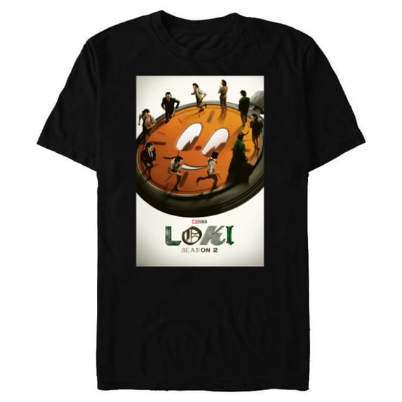 Marvel Studios Loki Season 2 TVA Miss Minutes Run Poster - Short Sleeve Blended T-Shirt for Adults - Customized-Black