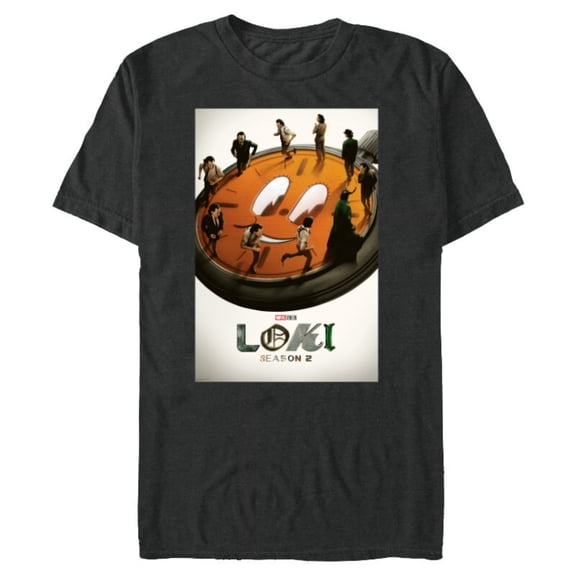 Marvel Studios Loki Season 2 TVA Miss Minutes Run Poster - Short Sleeve Blended T-Shirt for Adults - Customized-Dark Heather