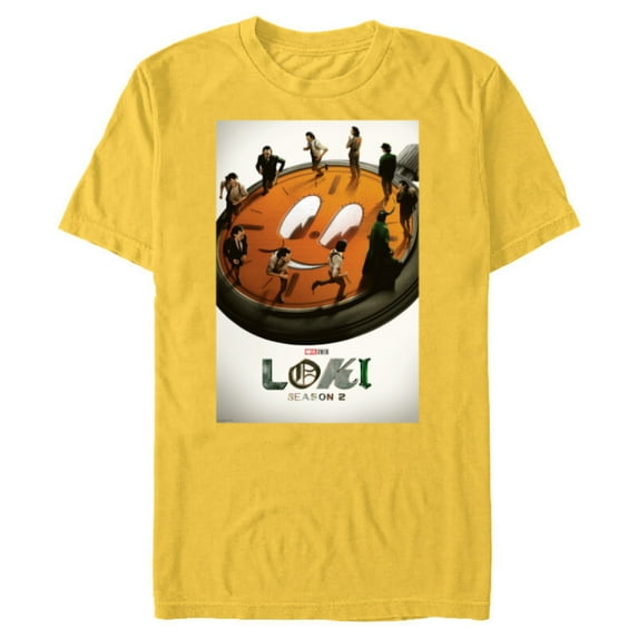 Marvel Studios Loki Season 2 TVA Miss Minutes Run Poster - Short Sleeve Blended T-Shirt for Adults - Customized-Yellow