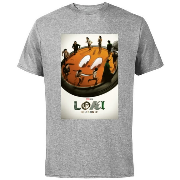 Marvel Studios Loki Season 2 TVA Miss Minutes Run Poster - Short Sleeve Cotton T-Shirt for Adults - Customized-Athletic Heather