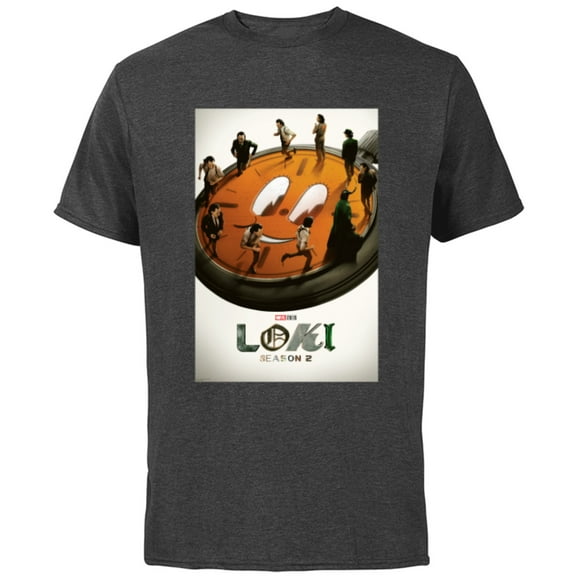 Marvel Studios Loki Season 2 TVA Miss Minutes Run Poster - Short Sleeve Cotton T-Shirt for Adults - Customized-Charcoal