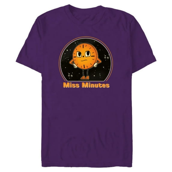 Marvel Studios Loki Season 2 TVA Miss Minutes Starry Sky - Short Sleeve Blended T-Shirt for Adults - Customized-Purple