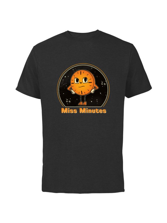 Studios Loki Season 2 TVA Miss Minutes Starry Sky - Short Sleeve Cotton T-Shirt for Adults - Customized-Black