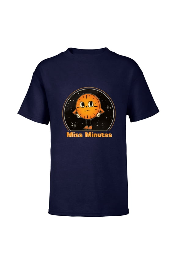 Studios Loki Season 2 TVA Miss Minutes Starry Sky - Short Sleeve T-Shirt for Kids - Customized-Navy