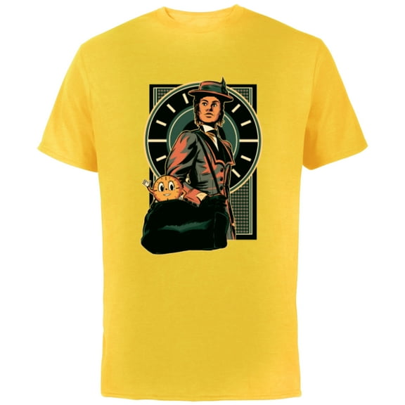 Marvel Studios Loki Season 2 TVA Renslayer and Miss Minutes - Short Sleeve Cotton T-Shirt for Adults - Customized-Yellow