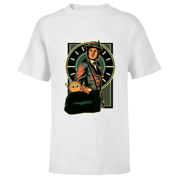 Marvel Studios Loki Season 2 TVA Renslayer and Miss Minutes - Short Sleeve T-Shirt for Kids - Customized-White