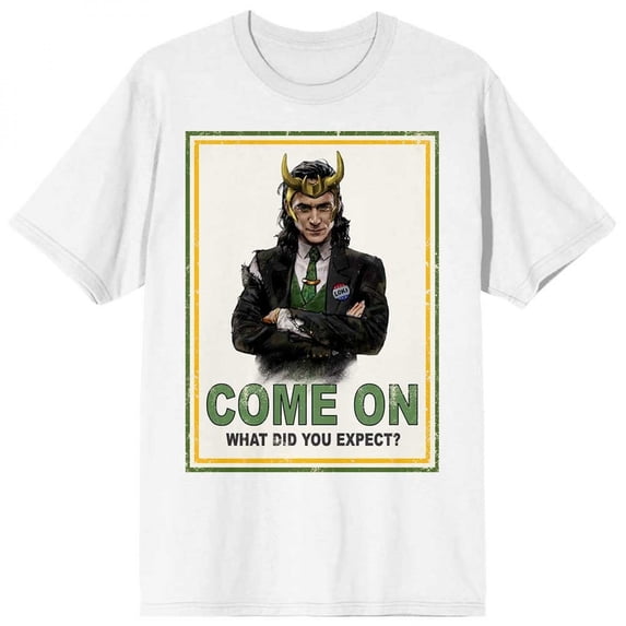 Marvel Studios Loki Series Come On What Did You Expect? T-Shirt-Small