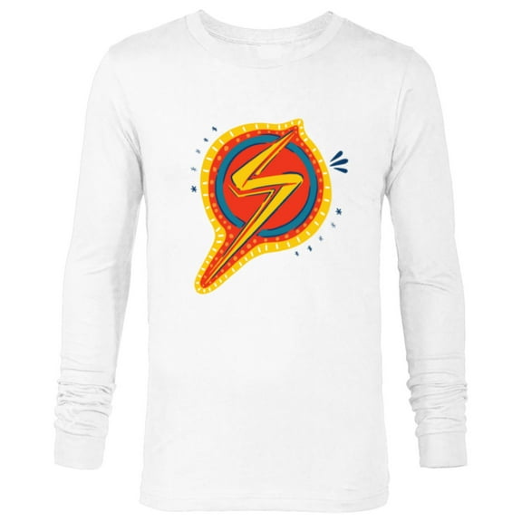 Marvel Studios’Ms. Marvel Animated Logo - Long Sleeve T-Shirt for Men - Customized-White