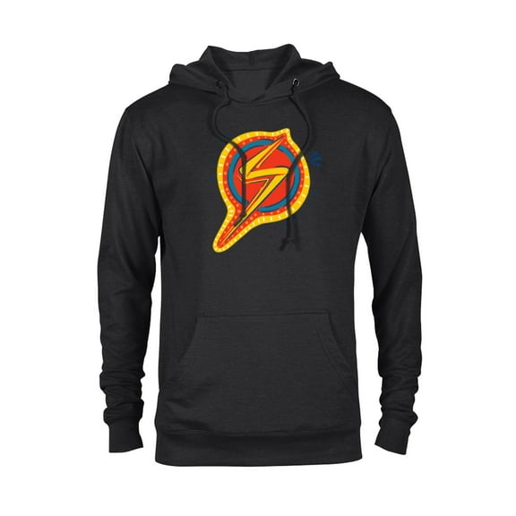 Marvel Studios’Ms. Marvel Animated Logo - Pullover Hoodie for Adults - Customized-Black