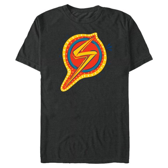 Marvel Studios’Ms. Marvel Animated Logo - Short Sleeve Blended T-Shirt for Adults - Customized-Dark Heather