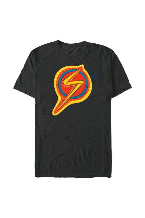 Studios’Ms. Marvel Animated Logo - Short Sleeve Blended T-Shirt for Adults - Customized-Dark Heather