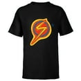 thumbnail image 1 of Marvel Studios’Ms. Marvel Animated Logo - Short Sleeve T-Shirt for Kids - Customized-Black, 1 of 5
