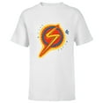 thumbnail image 1 of Marvel Studios’Ms. Marvel Animated Logo - Short Sleeve T-Shirt for Kids - Customized-White, 1 of 5