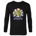 thumbnail image 1 of Marvel Studios Ms. Marvel Avengerscon Captain America - Long Sleeve T-Shirt for Men - Customized-Black, 1 of 5