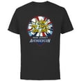 thumbnail image 1 of Marvel Studios Ms. Marvel Avengerscon Captain America - Short Sleeve Cotton T-Shirt for Adults - Customized-Black, 1 of 5