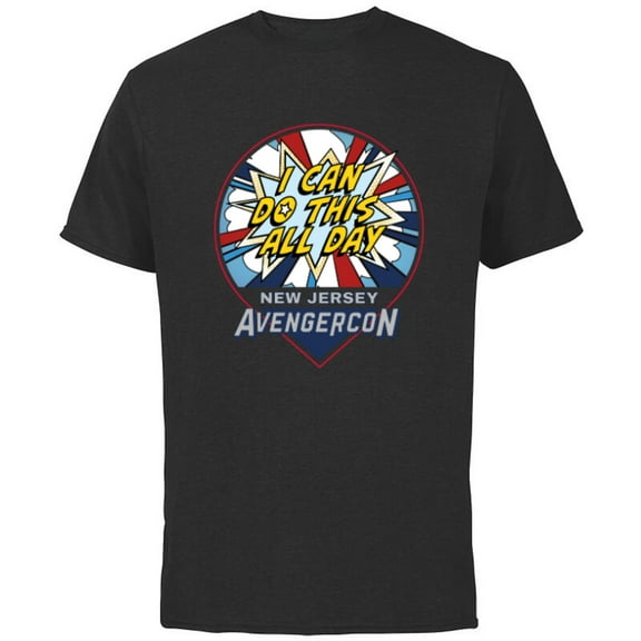 Marvel Studios Ms. Marvel Avengerscon Captain America - Short Sleeve Cotton T-Shirt for Adults - Customized-Black