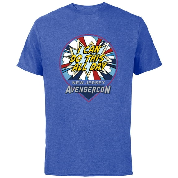Marvel Studios Ms. Marvel Avengerscon Captain America - Short Sleeve Cotton T-Shirt for Adults - Customized-Royal Heather