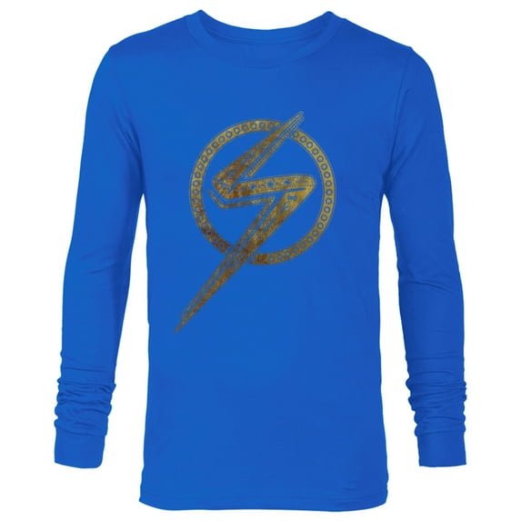Marvel Studios’ Ms. Marvel Gold Logo - Long Sleeve T-Shirt for Men - Customized-Navy