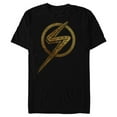 thumbnail image 1 of Marvel Studios’ Ms. Marvel Gold Logo - Short Sleeve Blended T-Shirt for Adults - Customized-Black, 1 of 5