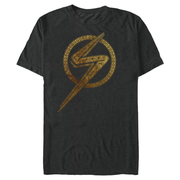 Marvel Studios’ Ms. Marvel Gold Logo - Short Sleeve Blended T-Shirt for Adults - Customized-Dark Heather
