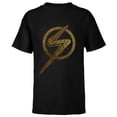 thumbnail image 1 of Marvel Studios’ Ms. Marvel Gold Logo - Short Sleeve T-Shirt for Kids - Customized-Black, 1 of 5