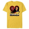 thumbnail image 1 of Marvel Studios Ms. Marvel I Heart Kamala - Short Sleeve Blended T-Shirt for Adults - Customized-Yellow, 1 of 5