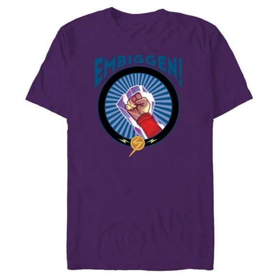 Marvel Studios’ Ms. Marvel Kamala Khan Embiggen Super Powers - Short Sleeve Blended T-Shirt for Adults - Customized-Purple