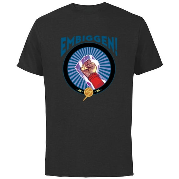 Marvel Studios’ Ms. Marvel Kamala Khan Embiggen Super Powers - Short Sleeve Cotton T-Shirt for Adults - Customized-Black