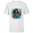 thumbnail image 1 of Marvel Studios’ Ms. Marvel Kamala Khan Hero - Short Sleeve T-Shirt for Kids - Customized-White, 1 of 5