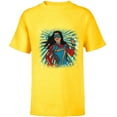 thumbnail image 1 of Marvel Studios’ Ms. Marvel Kamala Khan Hero - Short Sleeve T-Shirt for Kids - Customized-Yellow, 1 of 5