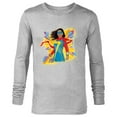 thumbnail image 1 of Marvel Studios Ms. Marvel Kamala Khan Hero Superpowers - Long Sleeve T-Shirt for Men - Customized-Athletic Heather, 1 of 5