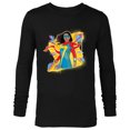 thumbnail image 1 of Marvel Studios Ms. Marvel Kamala Khan Hero Superpowers - Long Sleeve T-Shirt for Men - Customized-Black, 1 of 5