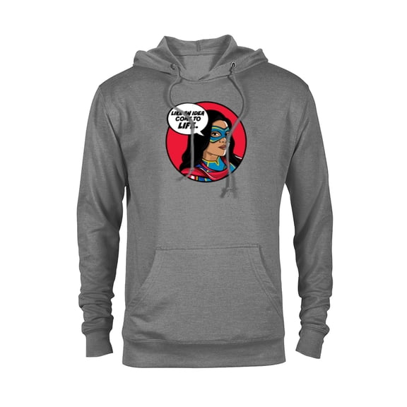 Marvel Studios Ms. Marvel Kamala Khan Idea Come to Life - Pullover Hoodie for Adults - Customized-Athletic Heather