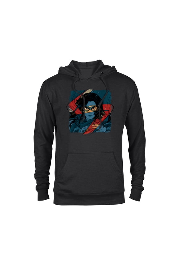 Studios Ms. Marvel Logo Action - Pullover Hoodie for Adults - Customized-Black
