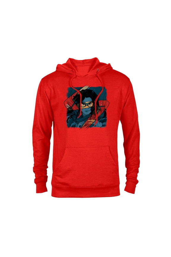 Studios Ms. Marvel Logo Action - Pullover Hoodie for Adults - Customized-Red