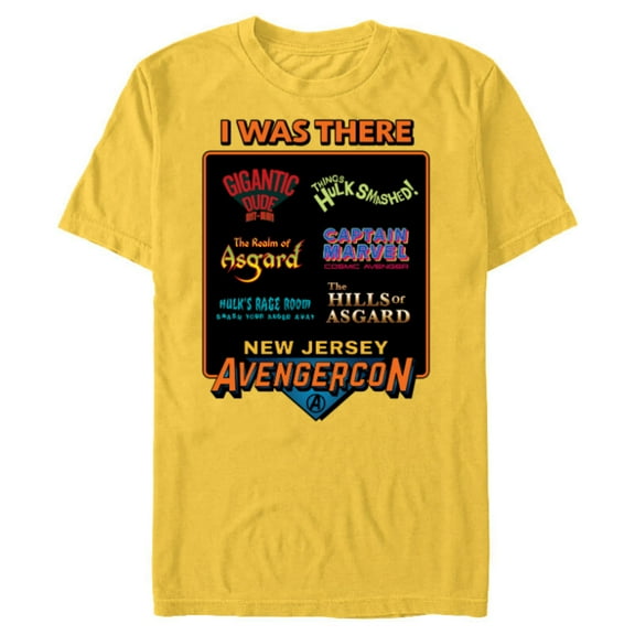 Marvel Studios Ms. Marvel New Jersey Avengercon Convention - Short Sleeve Blended T-Shirt for Adults - Customized-Yellow