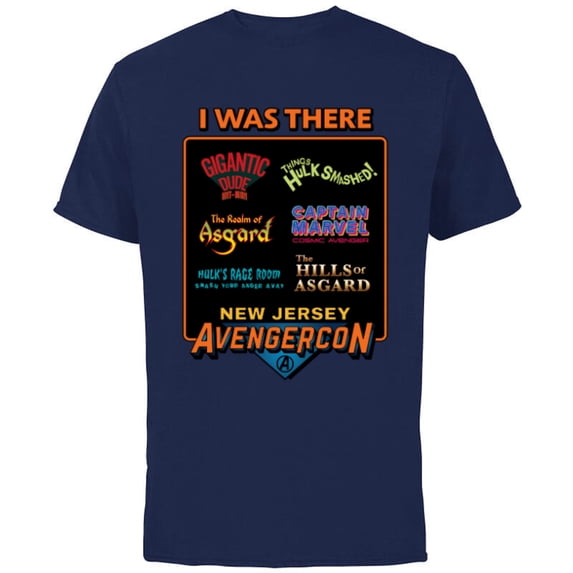 Marvel Studios Ms. Marvel New Jersey Avengercon Convention - Short Sleeve Cotton T-Shirt for Adults - Customized-Navy